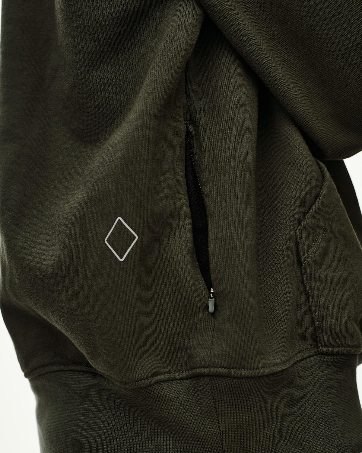 Off-Race Hoodie Dark Olive