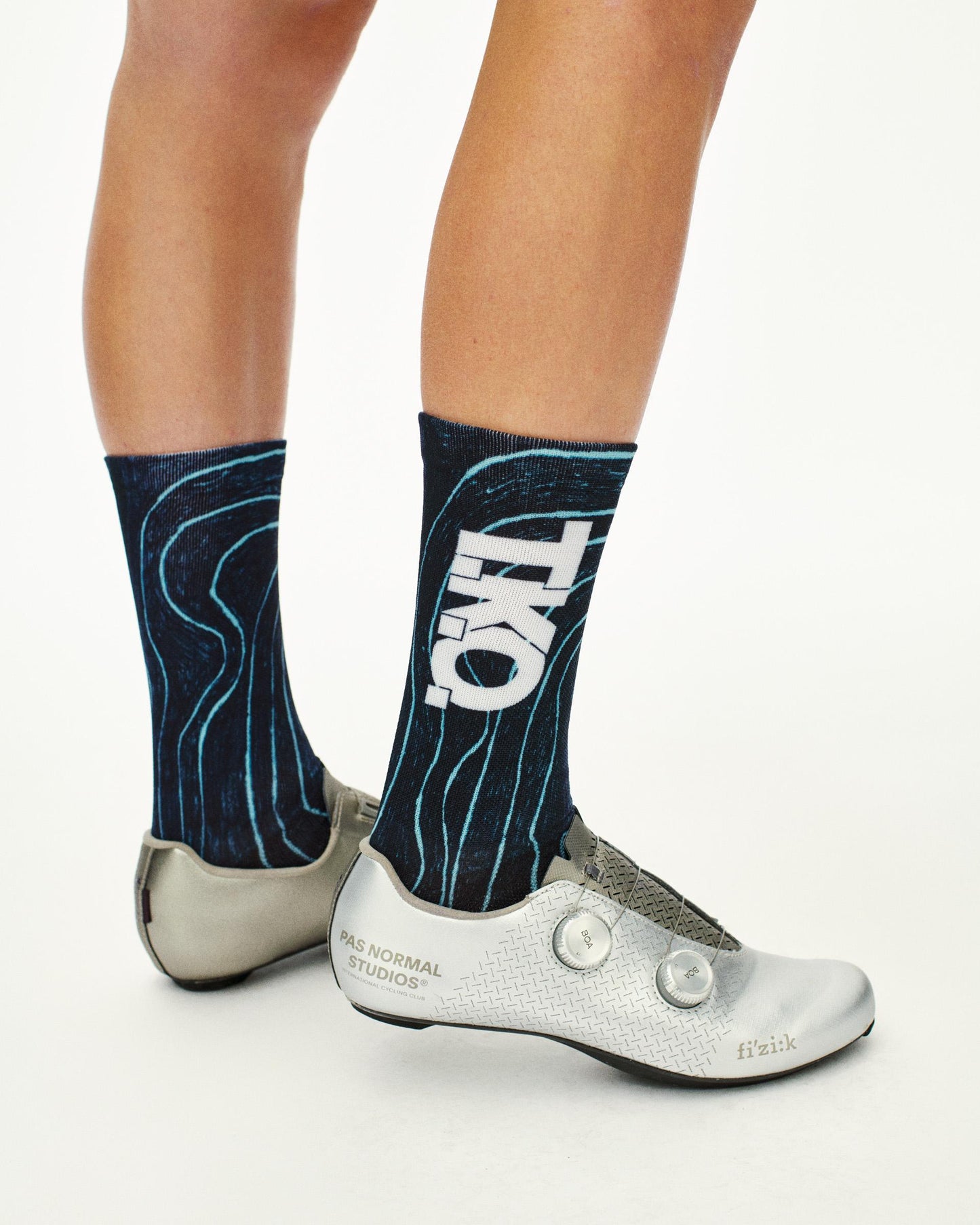 T.K.O. Mechanism Socks Blue