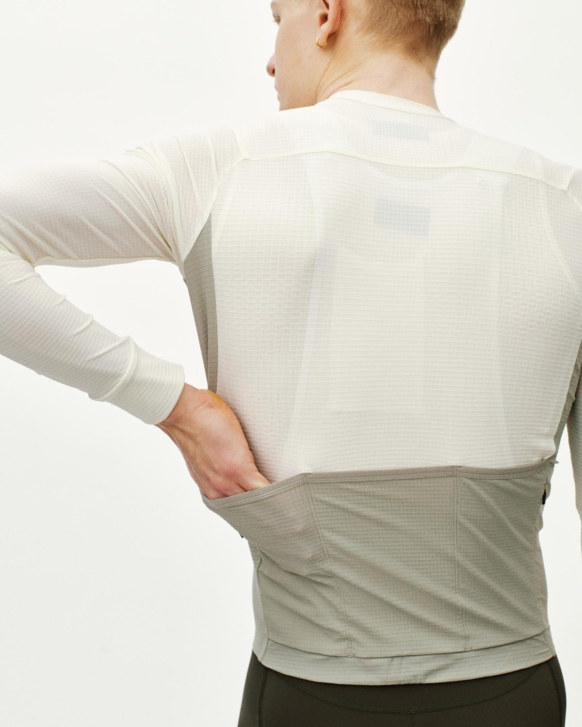 Men's Mechanism Pro Long Sleeve Jersey Off White / Light Grey