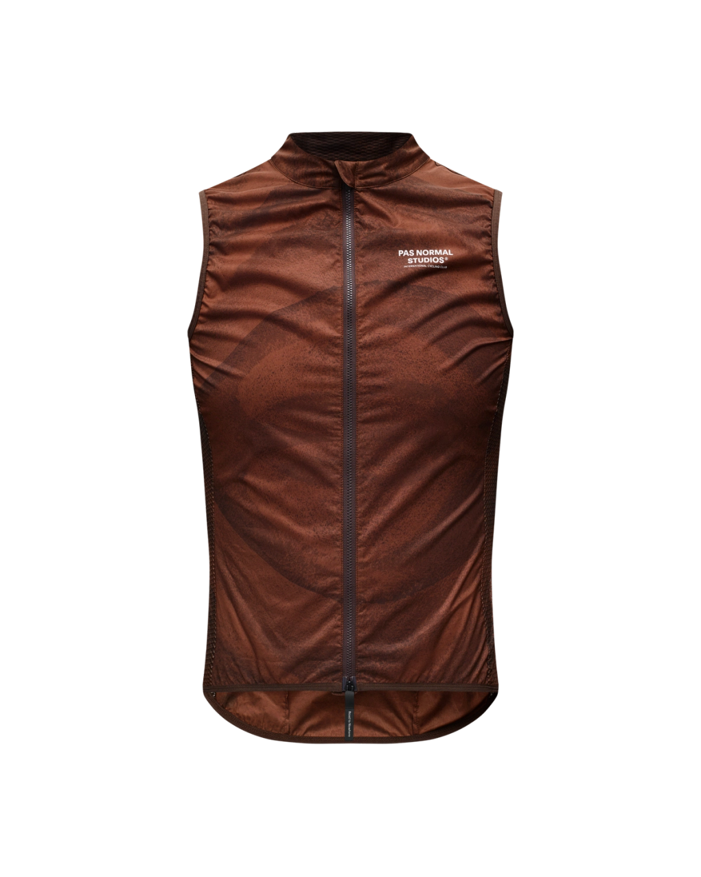 Men's Mechanism Stow Away Gilet AOP Light Brown