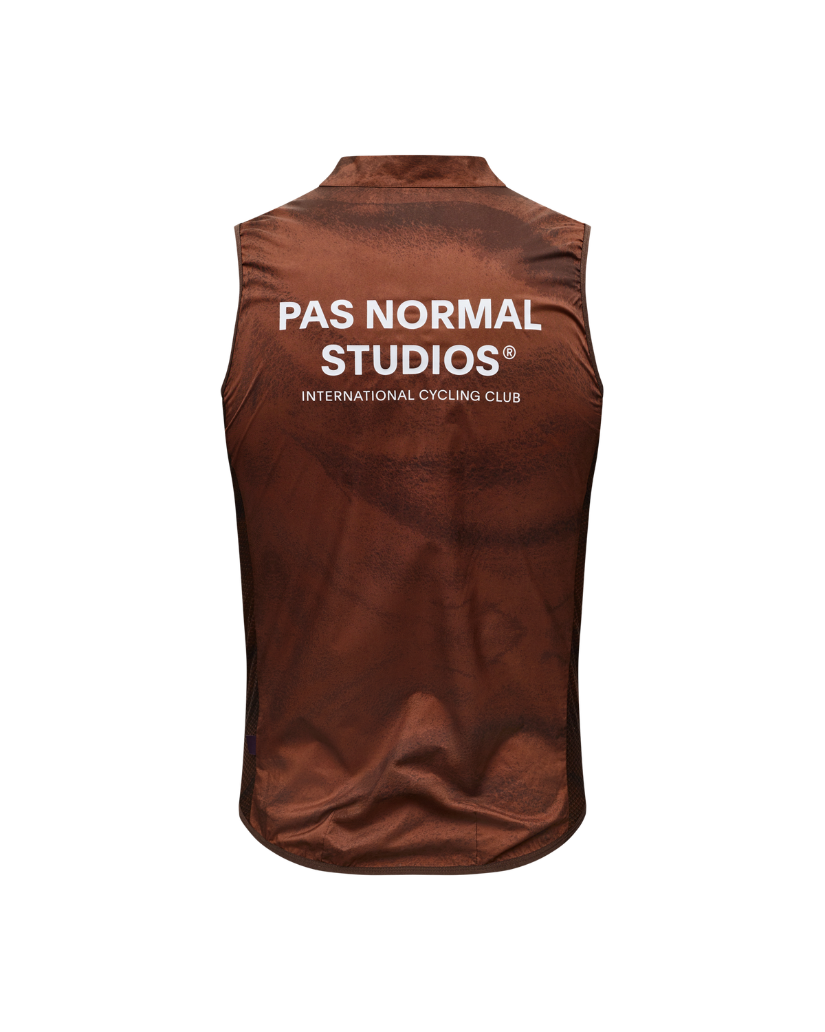 Men's Mechanism Stow Away Gilet AOP Light Brown