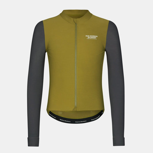 Men's Mechanism Long Sleeve Jersey Deep Gray / Green