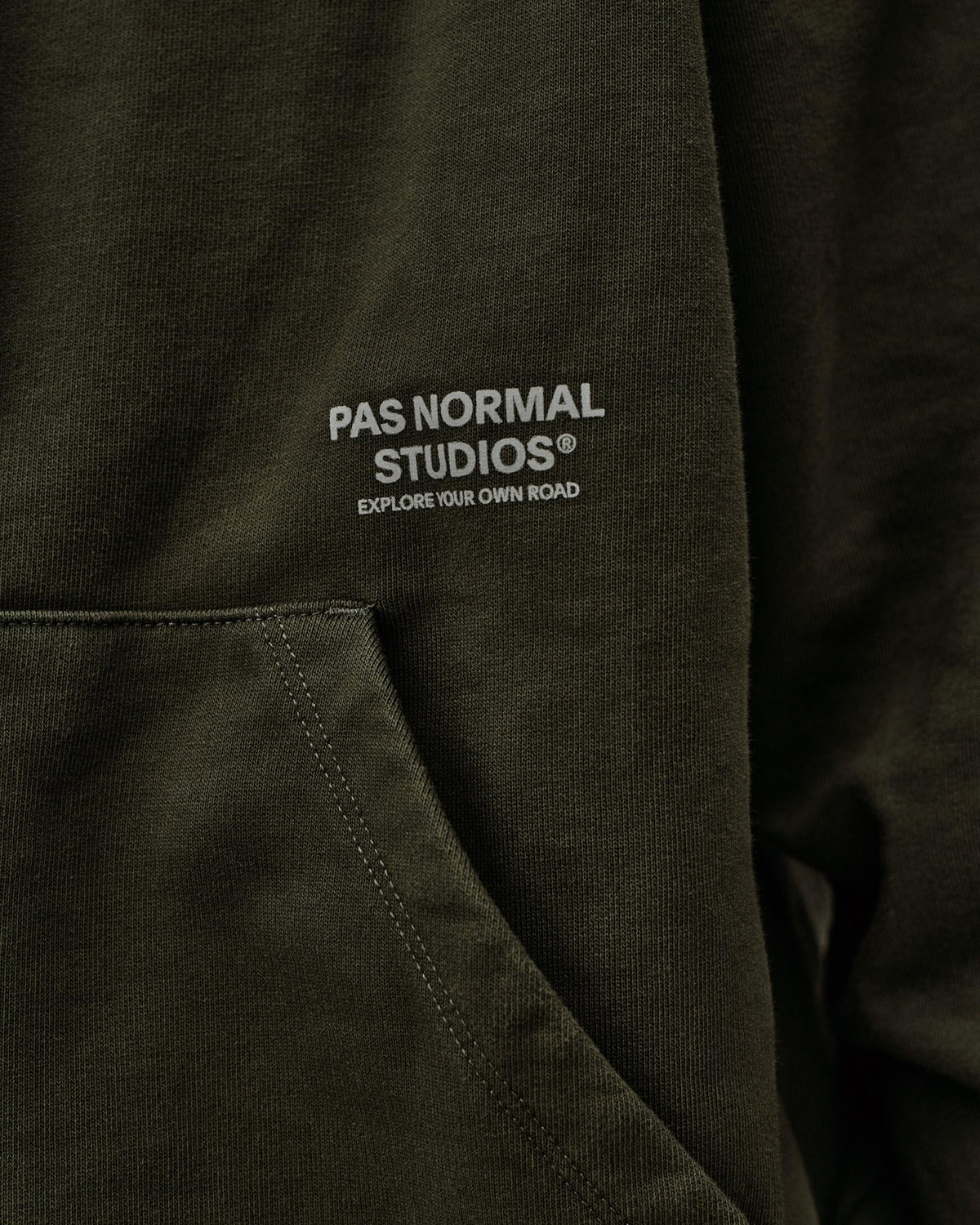 Off-Race Hoodie Dark Olive
