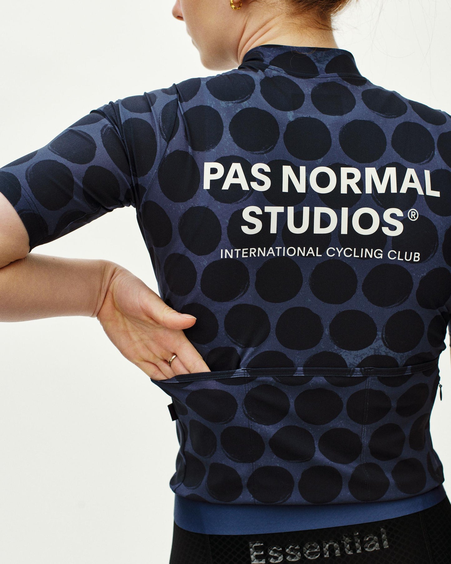 Women's Essential Jersey Dot Dark Navy