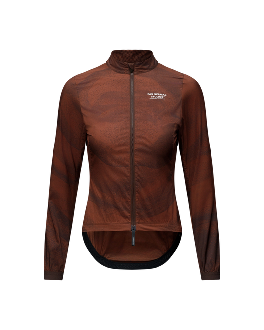 Women's Mechanism Stow Away Jacket AOP Light Brown