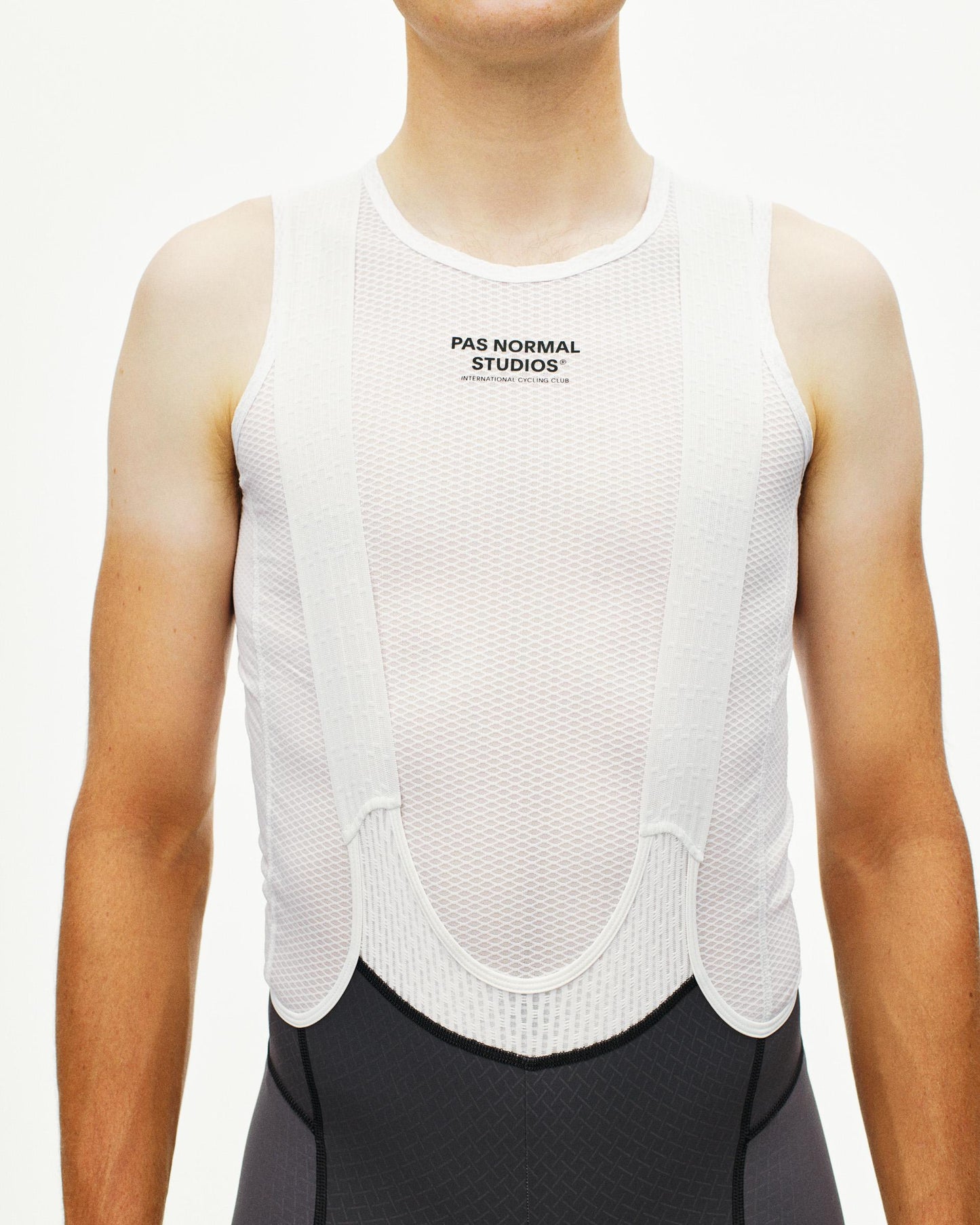 Men's Sleeveless Base Layer White